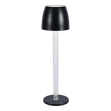 Lampe de table tactile rechargeable et à intensité variable LED/3W/5V 3000K 1800 mAh noir
