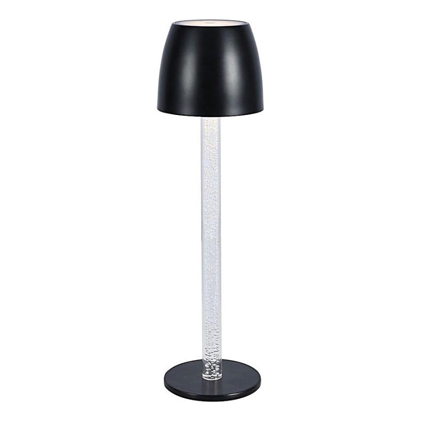 Lampe de table tactile rechargeable et à intensité variable LED/3W/5V 3000K 1800 mAh noir