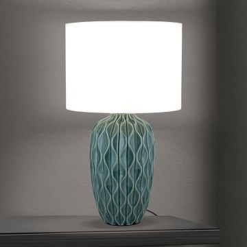 Lampe de table TORTUGA 1xE27/40W/230V vert/blanc
