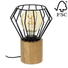 Lampe de table VENTI 1xE27/15W/230V chêne - certifié FSC