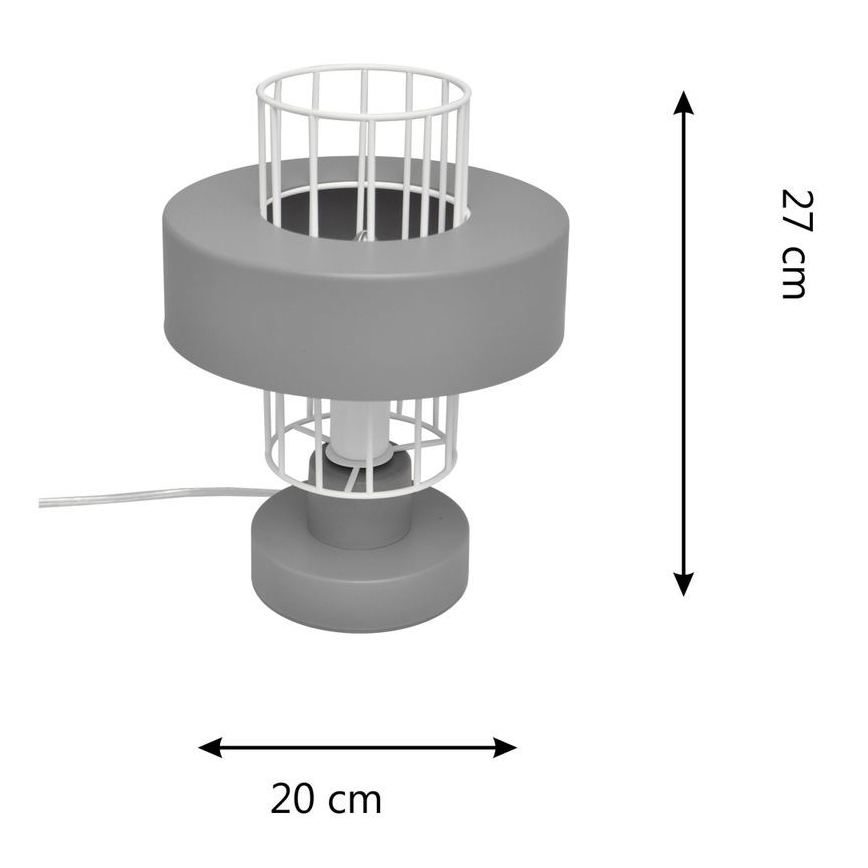 Lampe de table VOLTA 1xE27/15W/230V gris
