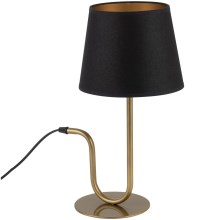 Lampe de table VOLUTTO 1xE27/60W/230V noir/cuivre