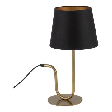 Lampe de table VOLUTTO 1xE27/60W/230V noir/cuivre