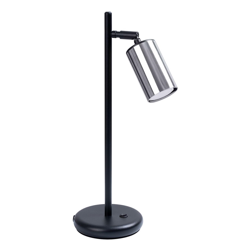 Lampe de table WINX 1xGU10/10W/230V noir/chrome brillant