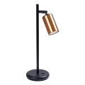 Lampe de table WINX 1xGU10/10W/230V noir/cuivre