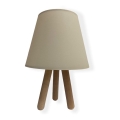 Lampe de table WOOD 1xE27/60W/230V beige