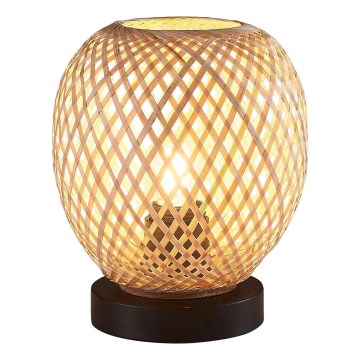 Lampe de table ZANZIBAR 1xE27/20W/230V d. 18 cm bambou