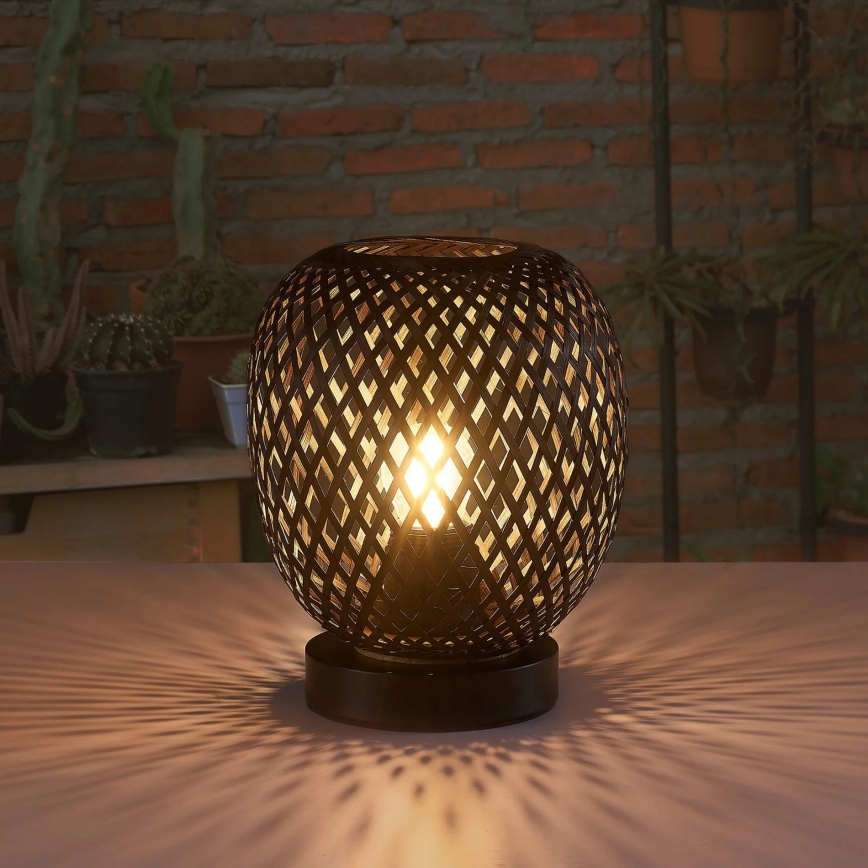 Lampe de table ZANZIBAR 1xE27/20W/230V d. 18 cm bambou