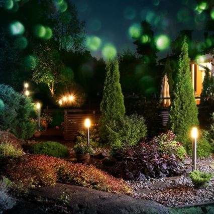 Lampe d'extérieur 1xE27/60W/230V IP44 110cm matte chromé