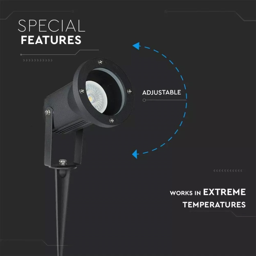 Lampe d'extérieur 1xGU10/35W/230V IP44