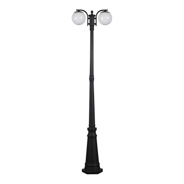 Lampe d'extérieur 2xE27/60W/230V IP44 199 cm noire