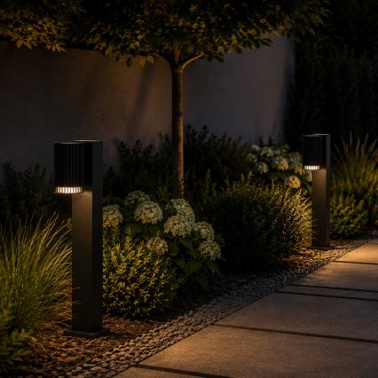 Lampe d'extérieur LANTHEA 1x GU10/11W/230V IP44 50 cm noire