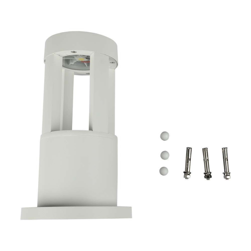 Lampe d'extérieur LED/10W/230V 25cm 6400K IP65 blanche