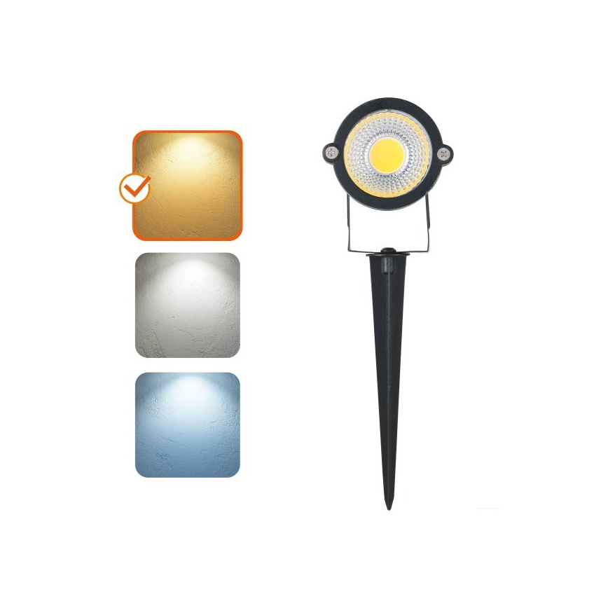 Lampe d'extérieur LED BLAKE, 5W, 230V, 3000K, IP65, noire