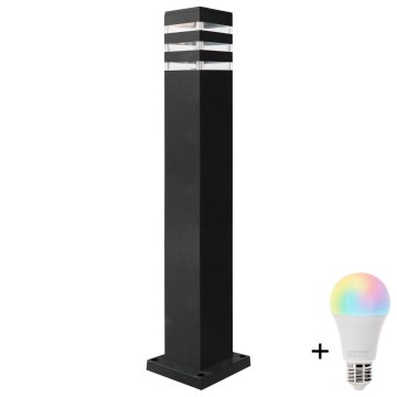 Lampe d'extérieur LED RGBW dimmable TEKSAS 1xE27/12W/230V 2700-6500K 74 cm IP44 anthracite