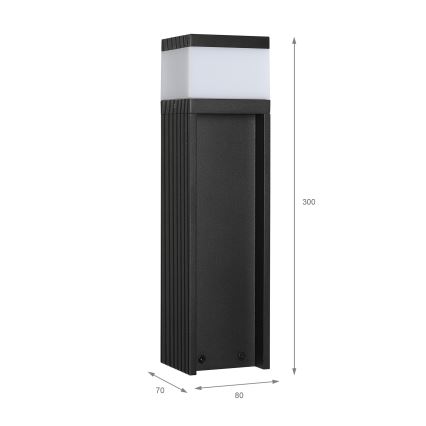 Lampe d'extérieur VESPER 1x G9/5W/230V IP44, 30 cm, noire