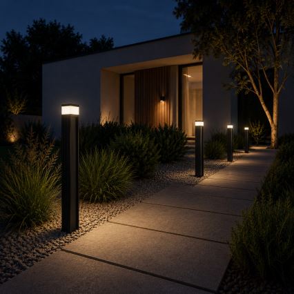 Lampe d'extérieur VESPER 1xG9/5W/230V IP44 80 cm noire