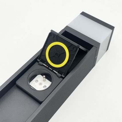 Lampe d'extérieur VESPER avec 2 prises 1xG9/5W/230V IP44 30 cm, noire