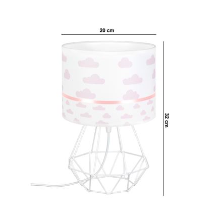 Lampe enfant PIKKI 1xE27/60W/230V rose