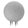Lampe extérieur ARGENTO 1xE27/15W/230V d. 30 cm IP65 gris
