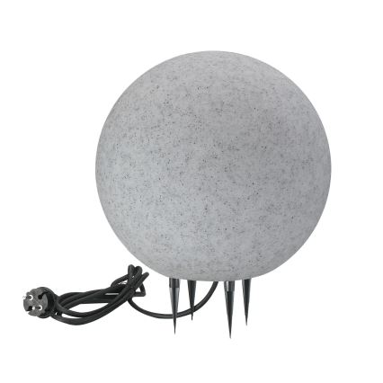 Lampe extérieur ARGENTO 1xE27/15W/230V d. 30 cm IP65 gris