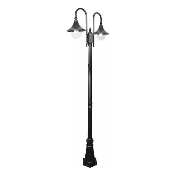 Lampe extérieur TALEZ 2xE27/15W/230V IP44 noir