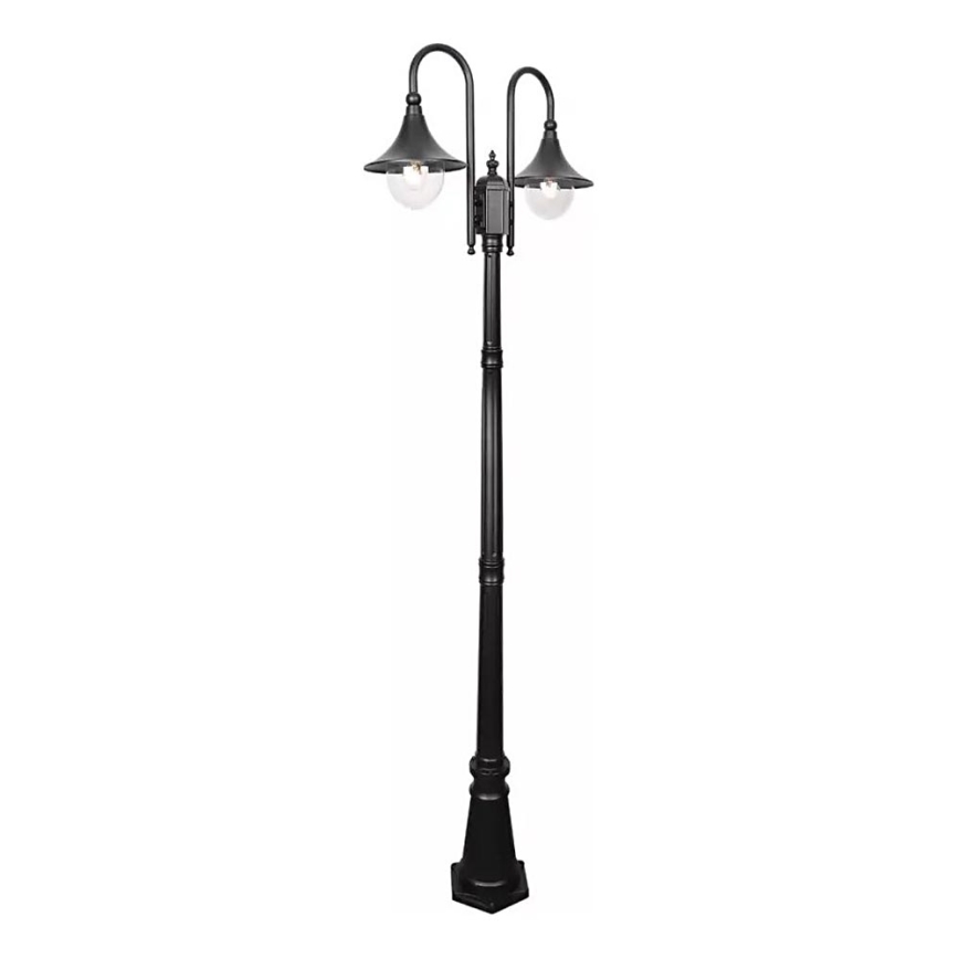 Lampe extérieur TALEZ 2xE27/15W/230V IP44 noir