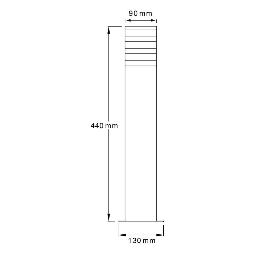 Lampe extérieur TEKSAS 1xE27/12W/230V IP44 44 cm anthracite