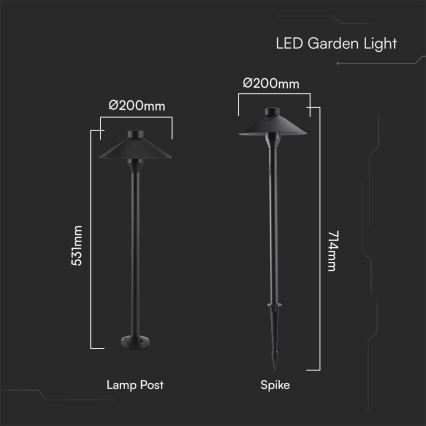 Lampe extérieure 2en1 LED/7W/230V IP65 3000K
