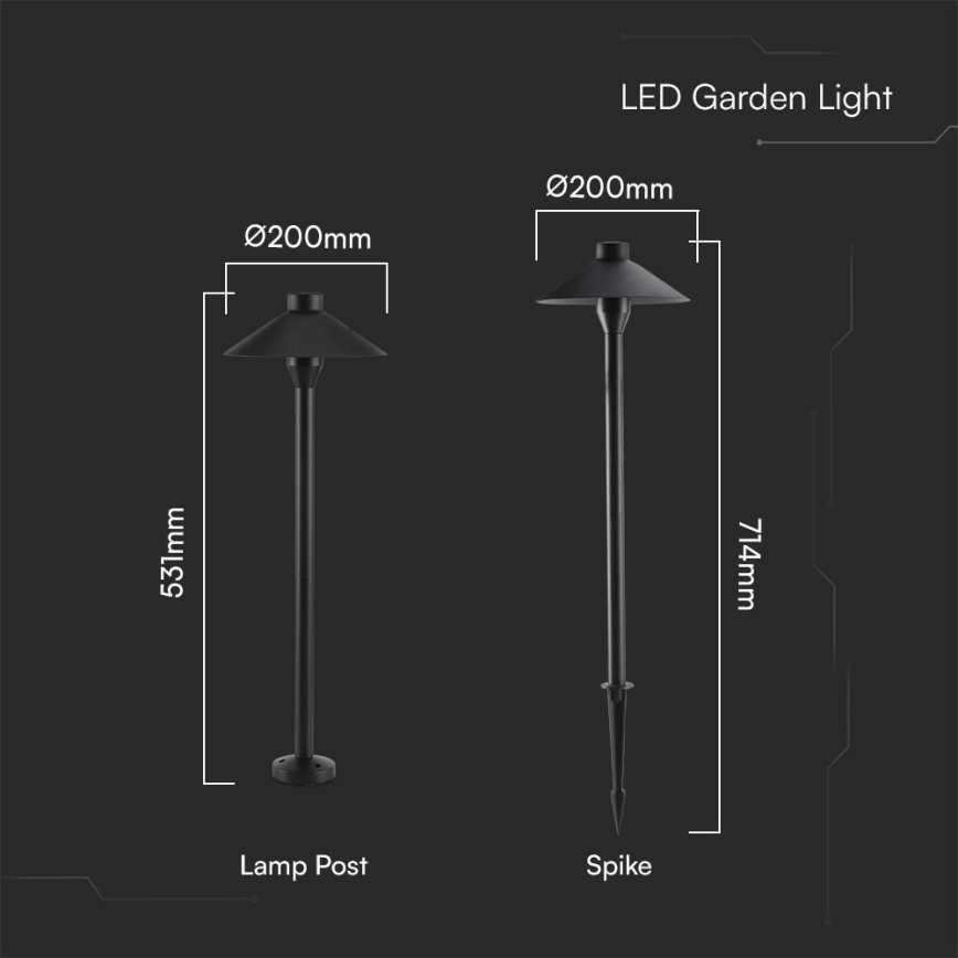 Lampe extérieure 2en1 LED/7W/230V IP65 3000K