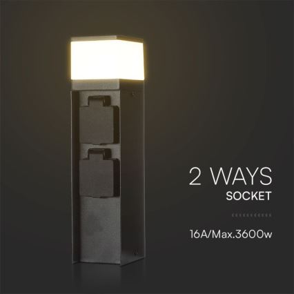 Lampe extérieure avec 2 prises 1xG9/11W/230V IP44