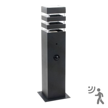 Lampe extérieure avec détecteur TEKSAS 1xE27/12W/230V IP44 44 cm anthracite