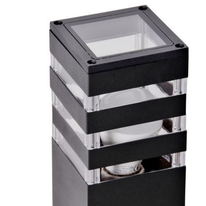 Lampe extérieure avec détecteur TEKSAS 1xE27/12W/230V IP44 74 cm anthracite