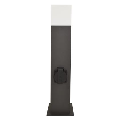 Lampe extérieure avec prise NEW YORK 1xE27/12W/230V IP44 44 cm anthracite