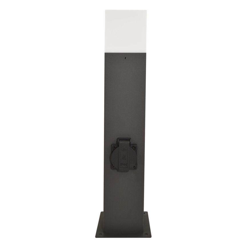 Lampe extérieure avec prise NEW YORK 1xE27/12W/230V IP44 44 cm anthracite