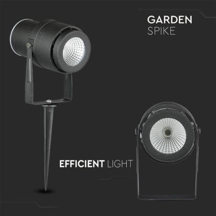 Lampe extérieure LED/12W/100-240V IP65 4000K noir