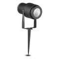 Lampe extérieure LED/12W/100-240V IP65 noir - lumière verte