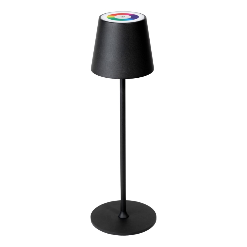 Lampe extérieure RGBW rechargeable à intensité variable LED/4W/4000 mAh 3000/4000/5500K IP44 noir