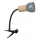 Lampe flexible à pince SVENDA 1xE27/60W/230V chêne/gris