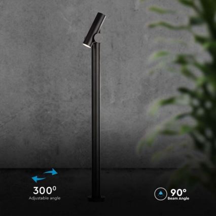 Lampe flexible extérieure LED/4W/230V 3000K IP44 100 cm noir