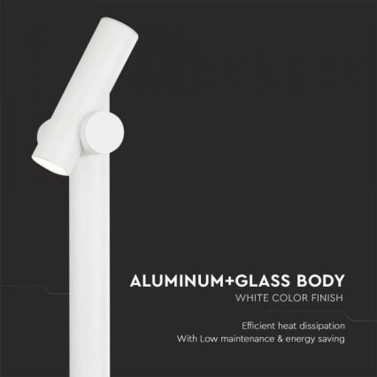 Lampe flexible extérieure LED/4W/230V 4000K IP44 100 cm blanc