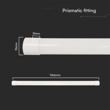 Lampe fluorescente LED/40W/230V 3000/4000/6500K 116 cm