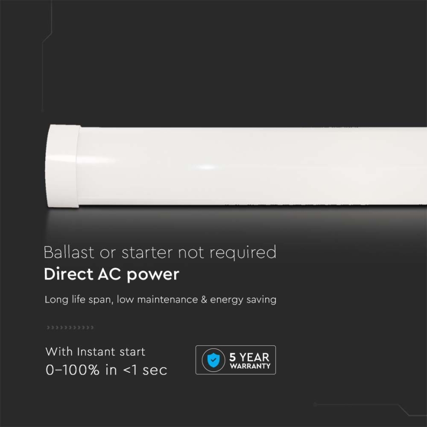 Lampe fluorescente SAMSUNG CHIP LED/40W/230V 3000K 120 cm