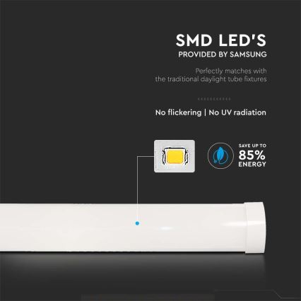 Lampe fluorescente SAMSUNG CHIP LED/40W/230V 3000K 120 cm