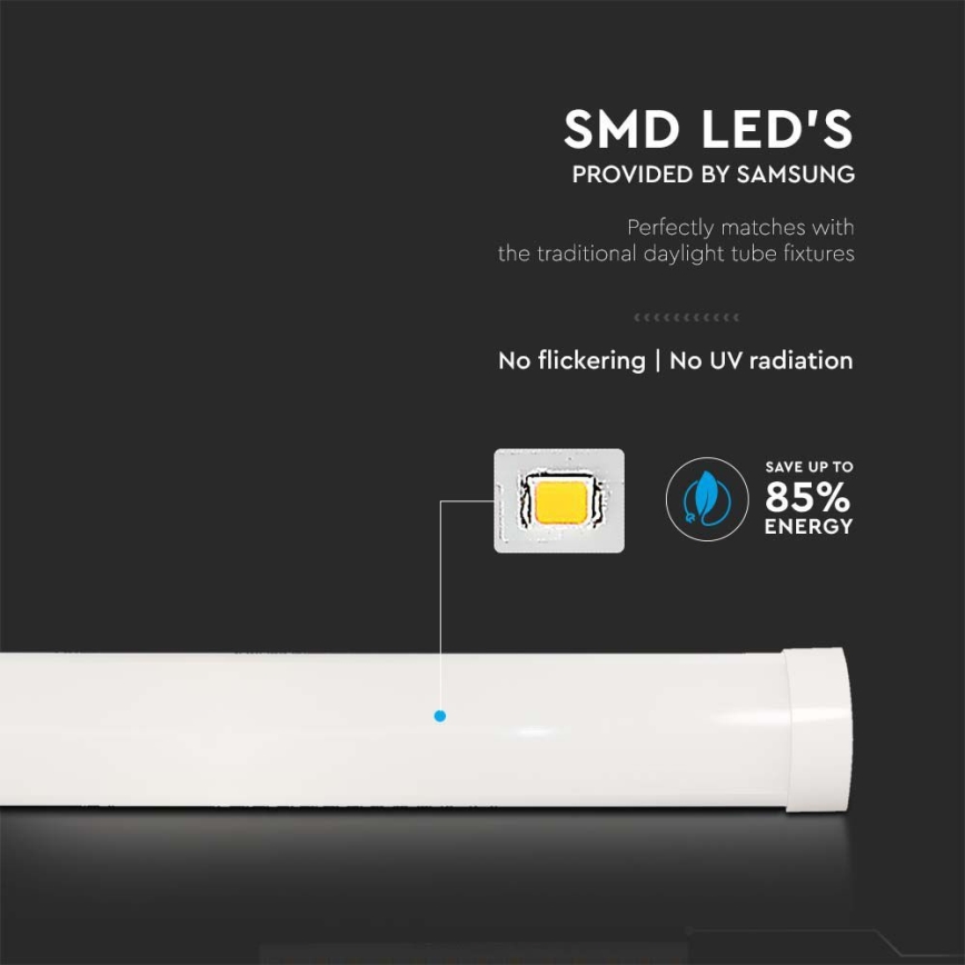 Lampe fluorescente SAMSUNG CHIP LED/40W/230V 3000K 120 cm