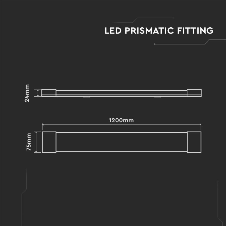 Lampe fluorescente SAMSUNG CHIP LED/40W/230V 3000K 120 cm