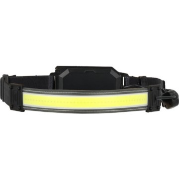Lampe frontale LED rechargeable 2×LED/5V, 180 lm, 900 mAh, noire