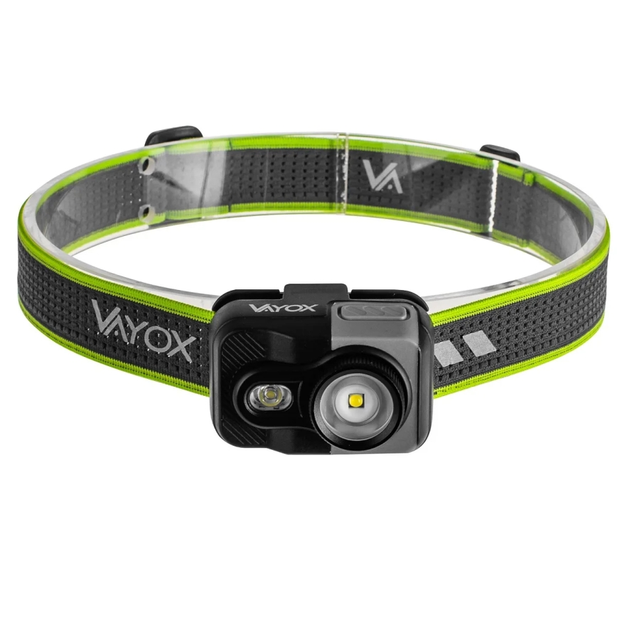 Lampe frontale LED rechargeable à intensité réglable LED/10W/5V/3xAAA IP66 800 lm 1000 mAh