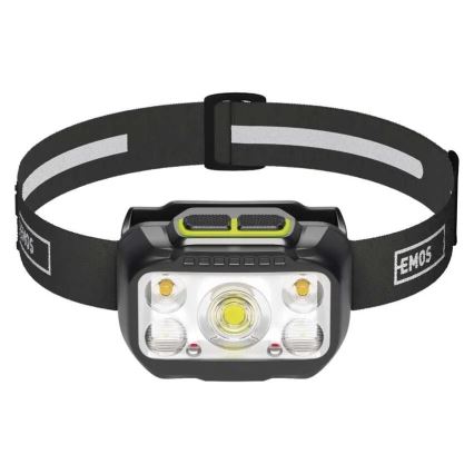 Lampe frontale rechargeable à intensité réglable LED/3xAAA/1000 mAh 3,7V