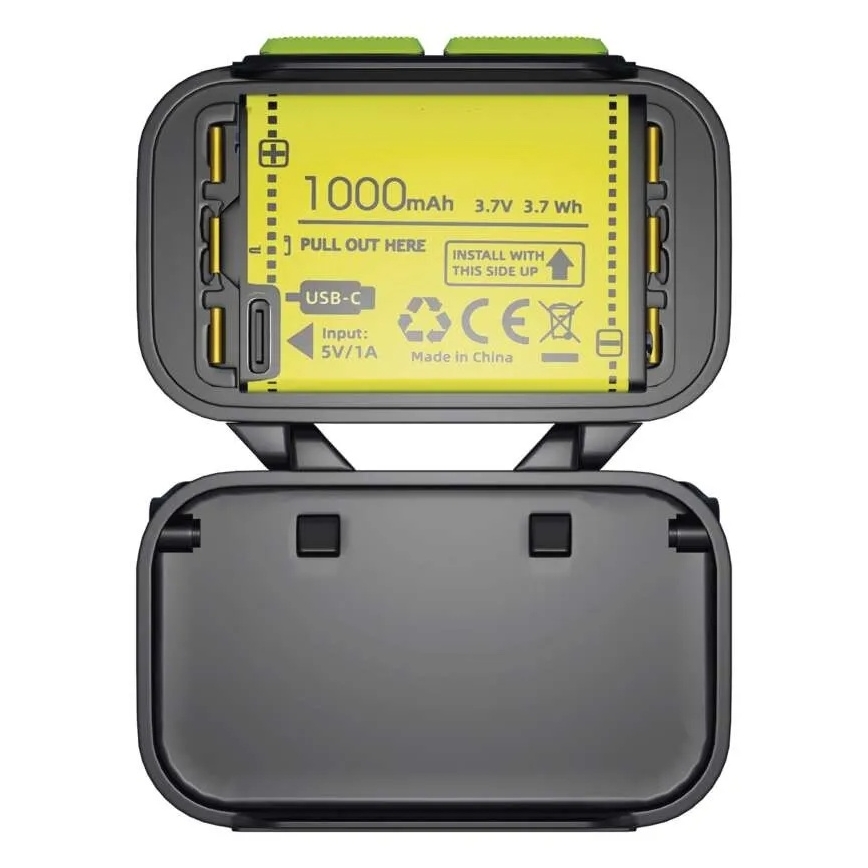 Lampe frontale rechargeable à intensité réglable LED/3xAAA/1000 mAh 3,7V
